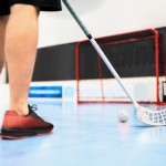 playing floorball with goal thumbnail