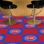 Carpet Tile NBA Detroit Pistons 18x18 Inches 20 per carton