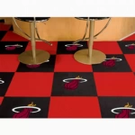 Carpet Tile NBA Miami Heat 18x18 Inches 20 per carton
