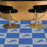 Carpet Tile NFL Detroit Lions 18x18 Inches 20 per carton