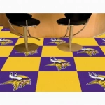 Carpet Tile NFL Minnesota Vikings 18x18 Inches 20 per carton