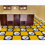 Carpet Tile NFL Pittsburgh Steelers Carpet 18x18 Inches 20 per carton