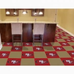NFL San Francisco 49ers carpet tiles 18x18 
