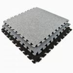 Plush Comfort Carpet Tile 5/8 Inch x 20x30 Ft. Kit Beveled Edges