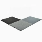 Plush Comfort Carpet Tile 5/8 Inch x 10x10 Ft. Kit Beveled Edges