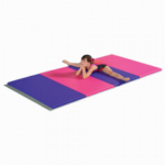Folding gym mats are great for gymnastics, cheerleading and martial arts