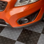 Garage Floor Tile Diamond Red Motorcycle thumbnail
