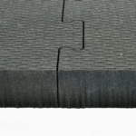 Horse Stall Interlocking Left Corner Border Mat 3/4 Inch x 4x6 Ft.