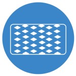 Non slip Diamond Foot Mat is resistant to common chemicals and fluids.