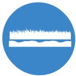 flooring over grass and dirt icon