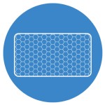 Honeycomb rubber mats are anti-fatigue and anti-slip for wet areas.