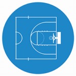 Easy to install basketabll court tiles