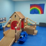 Indoor playground flooring offers ASTM fall rated safety surface options.
