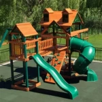 Gmats Rubber Mats for Playground Tile Interlock 2.75 Inch Green Stocked