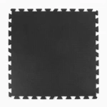 Geneva Rubber Floor Tiles 3/8 Inch Black