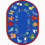ABC Animals Kids Rug 5 feet 4 inches x 7 feet 8 inches