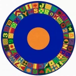 Floors That Teach Kids Rug 8 feet Round