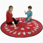 Hands That Teach Kids Rug 6 feet Round
