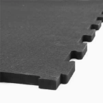 Noise Reduction Workout Mats ShokLok 4x6 Ft 3/4 Inch Interlocking Center Tile Black