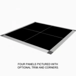 Portable Dance Floor 3x3 Ft Seamless Solid Color Cam Lock