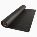 Rubber Flooring Rolls 8 mm 25 Ft Black Stocked