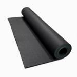 Rolled Rubber Pacific Black 1/4 Inch 10 LF