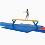 Gymnastics Competition Landing Mats Blue 7.5x15.5 ft x 12 cm Quad-Fold