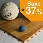 Basketball Court Tile Gym Floor Pro 9/16 Inch x 1x1 Ft.