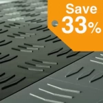 Garage Floor Tile Diamond 5/8 Inch x 1x1 Ft.