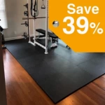 Gym Floor Workout Fitness Tile Pebble 3/4 Inch x 2x2 Ft.