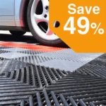 Perforated Garage Tile 5/8 Inch x 1x1 Ft.