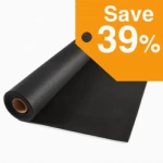 Rubber Flooring Roll Greatmats 1/4 Inch Black 10 LF