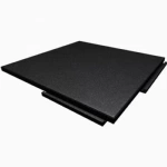 Sterling Athletic Sound Rubber Tile 2.75 Inch Black for Weight Rooms