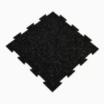 Rubber Tile Interlocking 2x2 Ft 1/4 Inch 10% Color Pacific