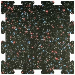 Survivor Rubber Tile Interlocking Biggie Smallz 20% Color 3/8 Inch x 2x2 Ft.