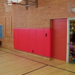Wall padding are used for school gym wall mat protection.