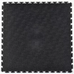 Smooth Top PVC Interlocking Black Ever 1/4 Inch x 20x20 Inches