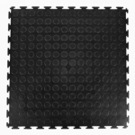 Warehouse Floor Coin PVC Tile Black