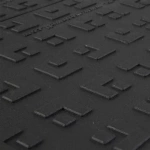 Wearwell ErgoDeck HD Solid Black 18 x 18 Inch Tile