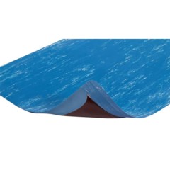 Marble Sof-Tyle Grande Anti-Fatigue Mat 1 Inch x 2x75 Ft. blue corner curl
