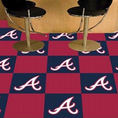 Carpet Tile MLB Atlanta Braves 18x18 Inches 20 per carton