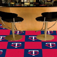Carpet Tile MLB Minnesota Twins 18x18 Inches 20 per carton