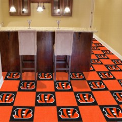 Carpet Tile NFL Cincinnati Bengals 18x18 Inches 20 per carton