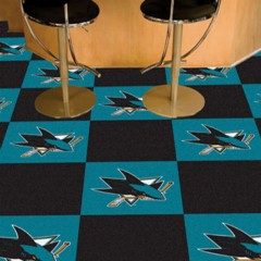 Carpet Tile NHL San Jose Sharks 18x18 inches 20 per carton