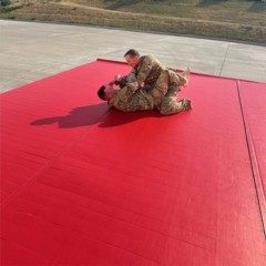 Home Martial Arts Flexi-Connect Mat Smooth Surface 1 7/8 Inch red mats for military training