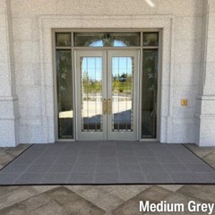 Waterhog Modular Tile Square Middle 18x18 Case of 10 church entrance install