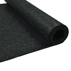 ForceFit West Athletic Rolled Rubber 10% Color 6 mm x 4 Ft. Wide Per SF roll in blue