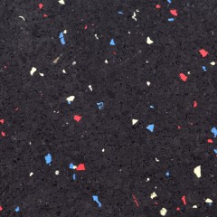 Close up of ForceFit West Athletic Rolled Rubber Regrind 8 mm x 4 Ft. Wide Per SF