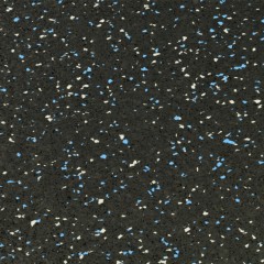 ForceFit West Athletic Rolled Rubber 10% Color 1/2 Inch x 4 Ft. Wide Per SF Blue Gray close up