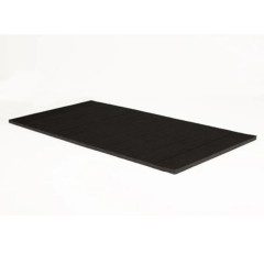 G-Floor Competition Cheer Roll Out Mat 1-3/8 Inch x 6x42 Ft. full mat rolled out in black